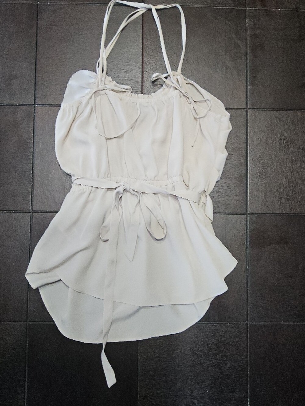 Jacob Spaghetti Strap Ruffle Tank - Picture 2 of 3